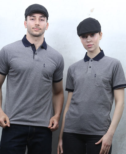 ST-02 반팔 회색 쿨랙스 배색티셔츠ㅡㅡ(반팔모델)