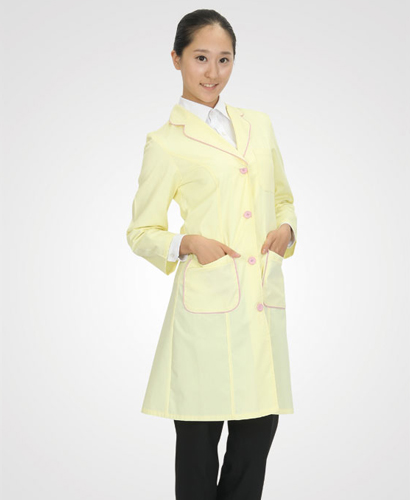 ◈ SDR-30 연노랑 핑크띠 여 의사복 ◈