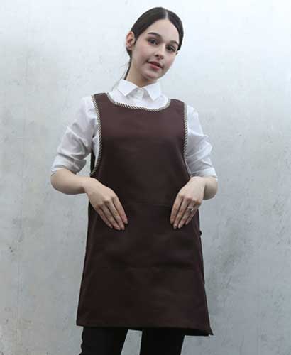 AP-928 커피 원피스체크바이어스