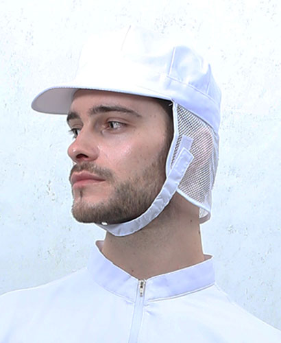 SC-242 백색 턱끈 식품위생모