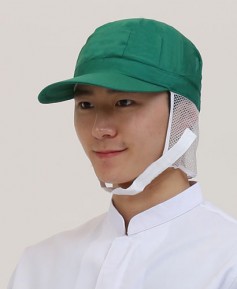 SC-244 초록 턱끈 식품위생모