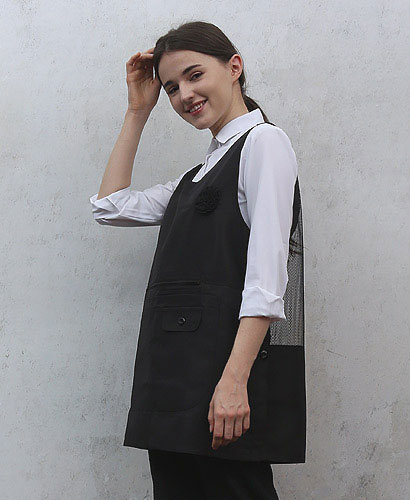 SAP-711 검정 뒤망사 원피스