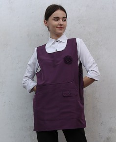 SAP-713 보라 꽃 원피스 앞치마