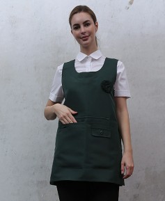 SAP-714 수박색 꽃 원피스 앞치마