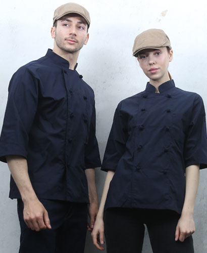 SKO-155 네이비 칠부 쿡복32수 [161-3]