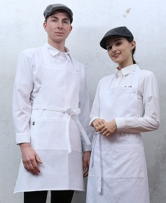 SAP-830 백색 면혼방 스냅 목걸이