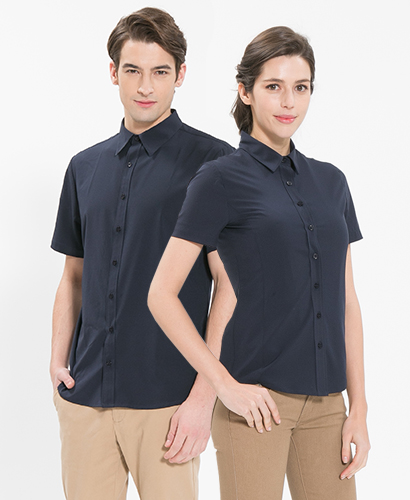 SY-109 곤색 반팔셔츠