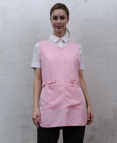 SAP-937  양옆트임 핑크 원피스앞치마 (폴리원단)