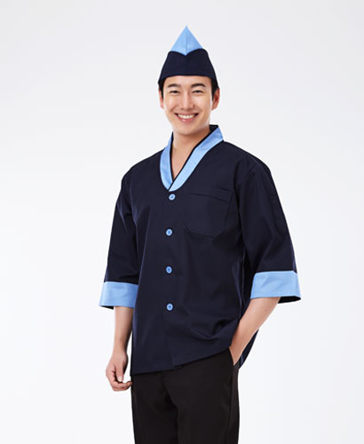 SHA-01 남성 하늘배색 칠부