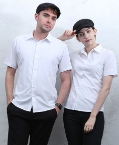 SY-101 백색 반팔셔츠