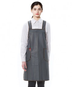 SAP-3020 검정줄지 방수앞치마(소)