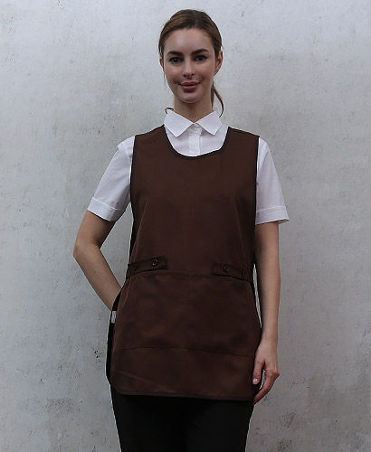 SAP-369 옆트임  커패색 원피스ㅡㅡㅡ＃ (폴리원단)