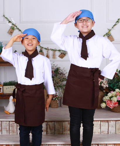 SK-29 갈색 허리앞치마