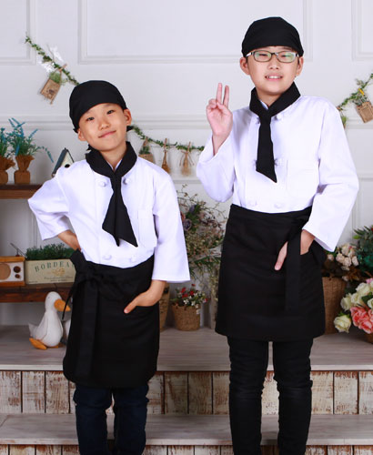 SK-30 검정 허리앞치마