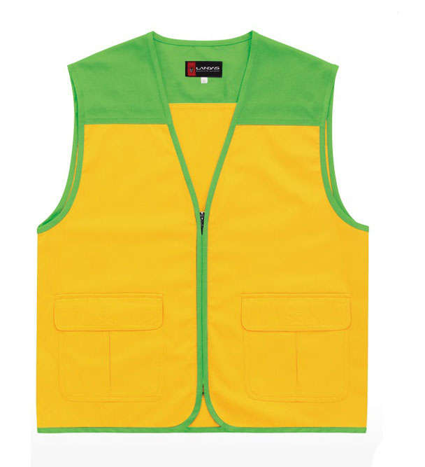 SCJ-LD21 노랑/연두 V넥조끼