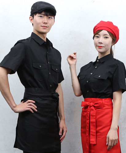 Y-862 블랙 무지 캐쥬얼 남방