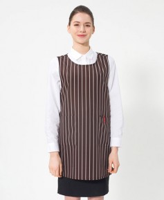 SAP-383 커피 스트라이프    원피스 앞치마