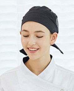 SC-462 검정 위망사 끈두건