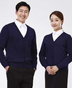 SG-72  곤색 남녀무지 가디건