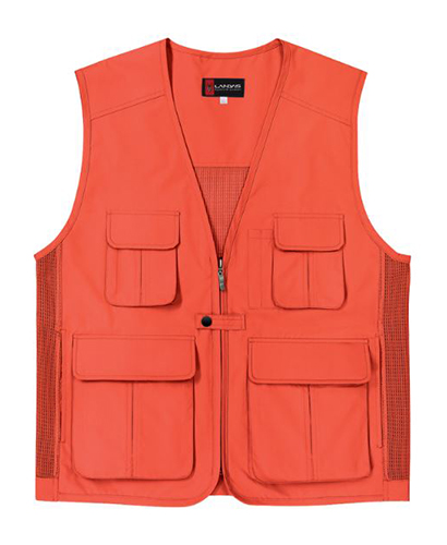 SCJ-LD320 V넥 오렌지 뒤망사 조끼