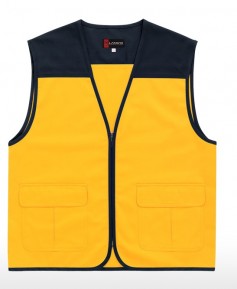 CJ-LD21 노랑 V넥 조끼