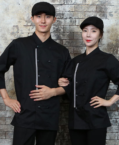 SKO-724-1 검정 파이핑포인트 칠부