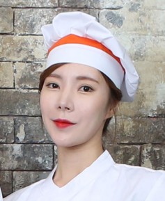 SC-753 오렌지띠 요리사 모자