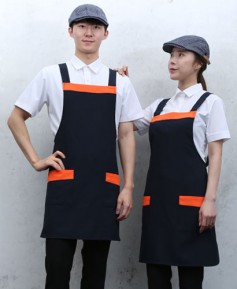 SAP-34 네이비 가슴배색 앞치마