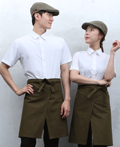 SAP-743 카키 앞트임 허리앞치마