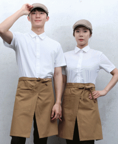 SAP-742 베이지 앞트임 허리앞치마