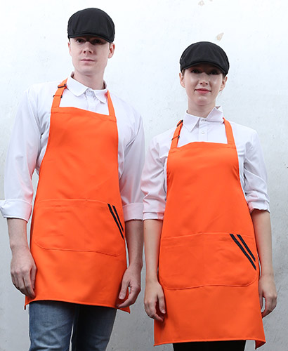 SAP-933 오렌지 사선 두줄 띠 주머니