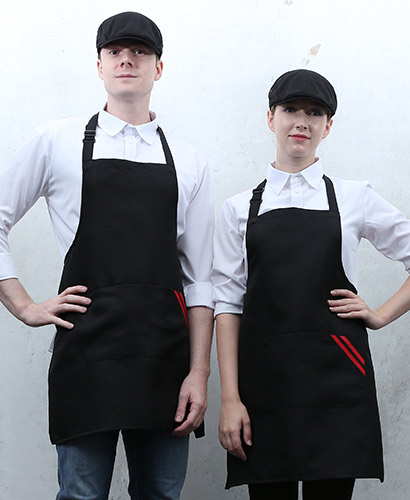 SAP-931 블랙 사선 두줄 띠 주머니