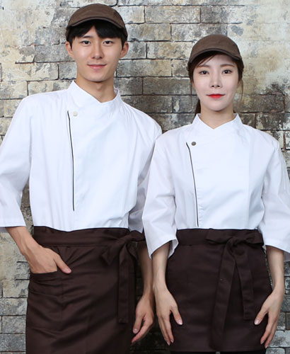 SKO-711-2 화이트/네이비 띠배색 원버튼 스냅