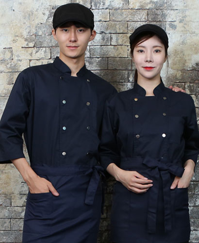 SKO-708-3 네이비 더블 스냅버튼7부