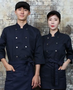 SKO-708-3 네이비 더블 스냅버튼7부