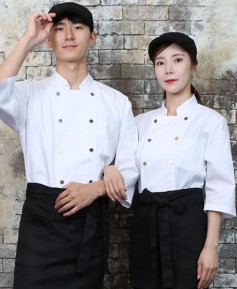 SKO-708-2 화이트 더블 스냅버튼 7부