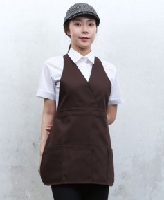SAP-023 커피 V라인 앞치마ㅡㅡㅡㅡ(면혼방)