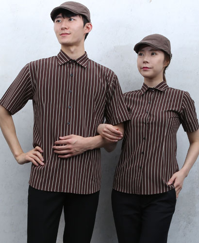 SY-743 엣지 커피 스트라이프ㅡㅡㅡ반팔