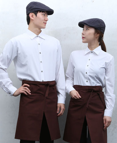 SY-814 남녀 검단 화이트 무지셔츠 ㅡ긴팔