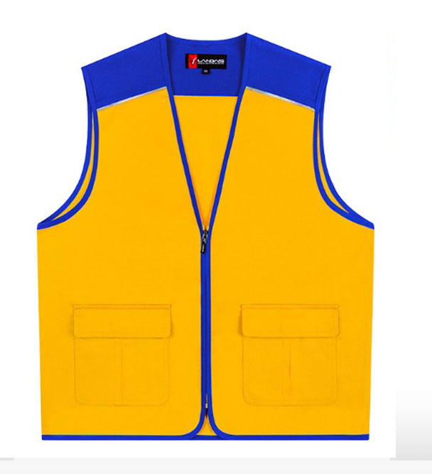 LD-22 노랑 반사 파이핑 조끼