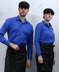 SY-815 코발트 무지 남녀셔츠ㅡㅡㅡ긴팔(주머니없음)  ★맞춤제작  20장 이상