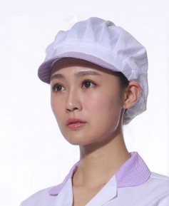 SC-211 보라체크 반망사모자