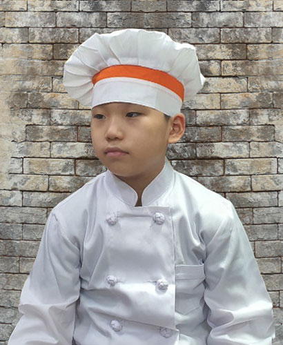 SK-60 어린이 오렌지띠 쉐프모자