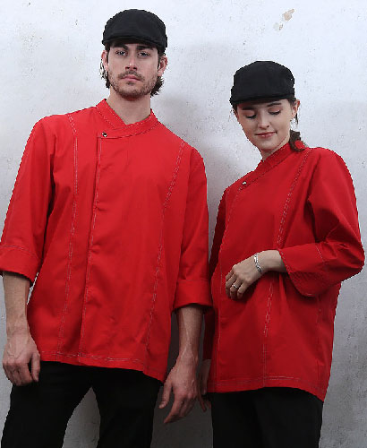 KO-3723 적색  원버튼 스티치  ㅡㅡㅡ (남녀공용)