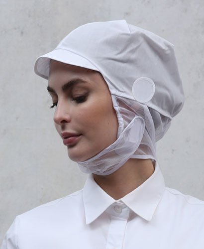 SC-140-1 챙 부드러운 턱 완망사모자(마스크고리있음)