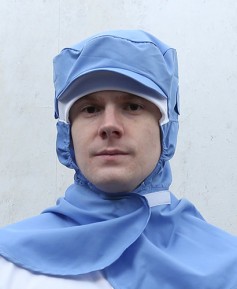 SC-296 진하늘 귀걸이형 어깨덮힘