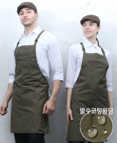 SAP-1002-4 경량 다크카키 생활방수 앞치마