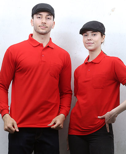 ST-52 적색 반팔 폴로티셔츠 ◀ㅡㅡㅡㅡㅡ(주머니있음) 빅사이즈