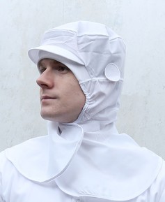 SC- 235-1 NEW 어께덮힘 귀고리형 식품모자[단단한 챙]