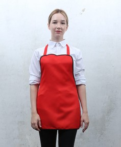 SAP-75 적색 허리끈 손님용앞치마